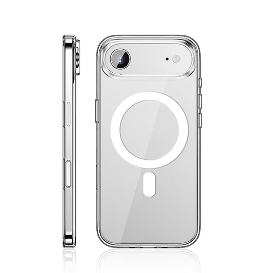 Apple iPhone 17 Air Kılıf M-safe Şarj Özellikli Transparan Sert PC Wlons Pita Kapak Şeffaf