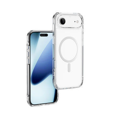 Apple iPhone 17 Air Case M-safe Charging Feature Wiwu MCC-702 Titanium Pro Series Hard PC Cover Transparent