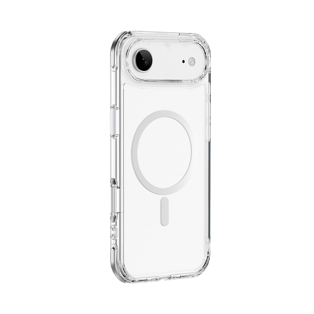 Apple iPhone 17 Air Case M-safe Charging Feature Wiwu MCC-702 Titanium Pro Series Hard PC Cover Transparent