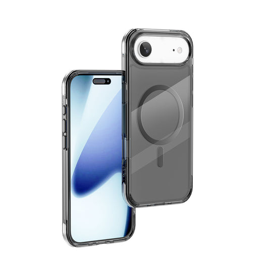 Apple iPhone 17 Air Case M-safe Charging Feature Wiwu MCC-702 Titanium Pro Series Hard PC Cover Black