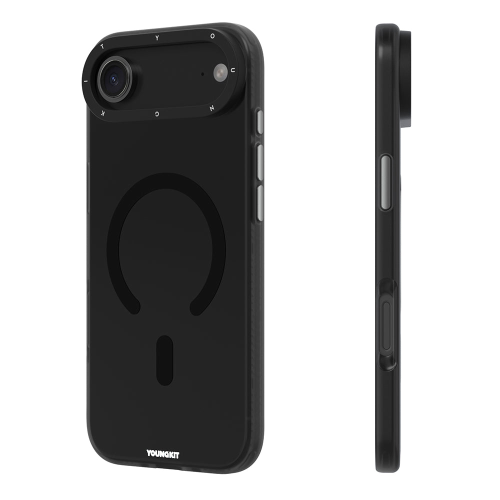 Apple iPhone 17 Air Case M-safe Charging Feature Youngkit Hidden Sand Series Cover Black