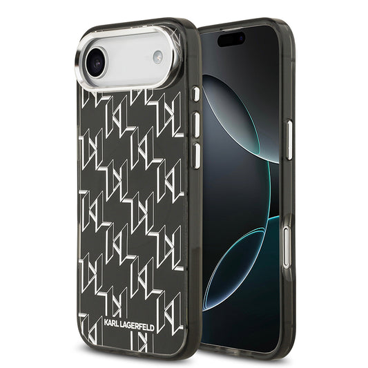 Apple iPhone 17 Air Kılıf Orjinal Lisanslı M-safe Şarj Özellikli Karl Lagerfeld IML Baskılı Monogram Dizayn Kapak