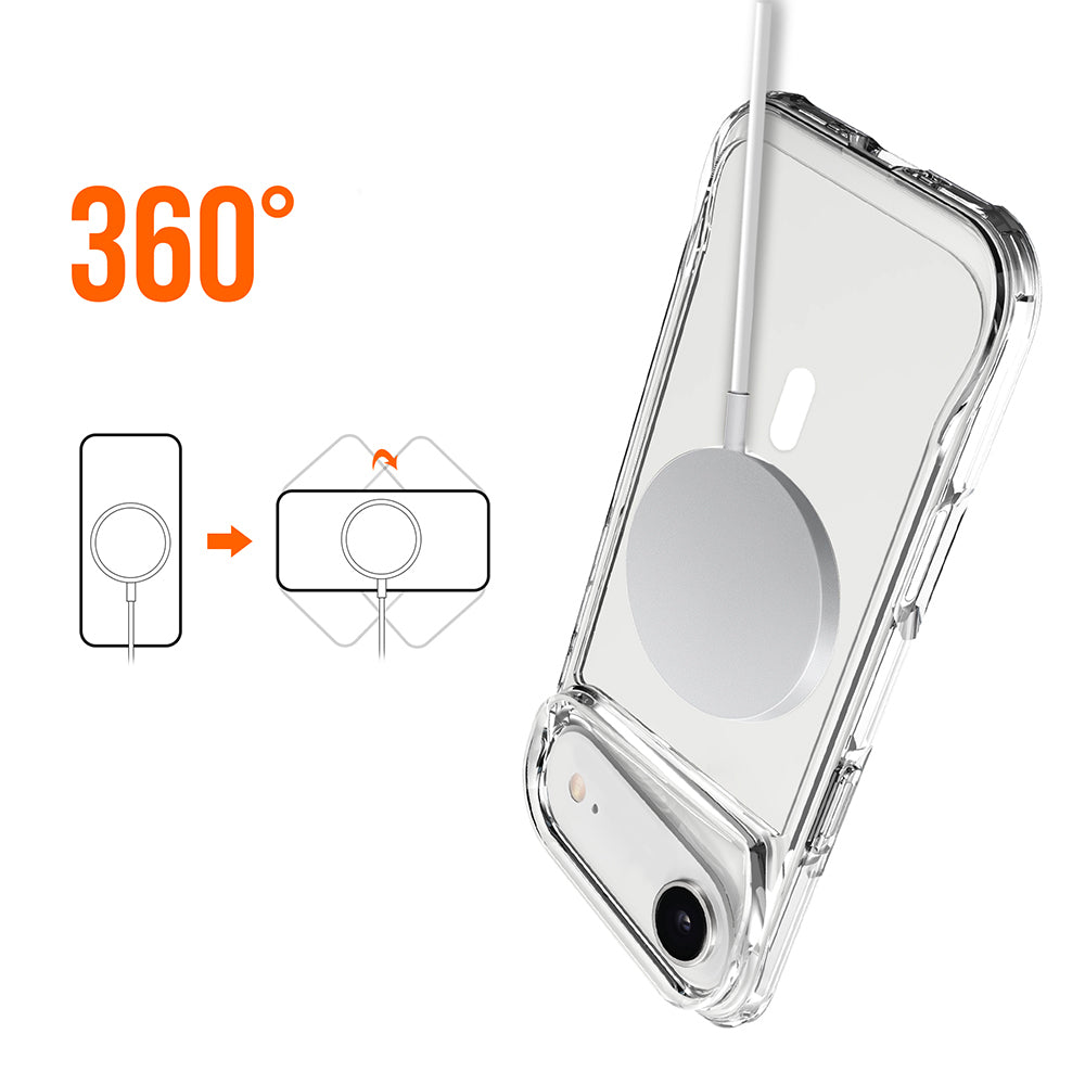 Apple iPhone 17 Air Case Zore M-safe Charging Feature T-Max M-safe Cover Transparent