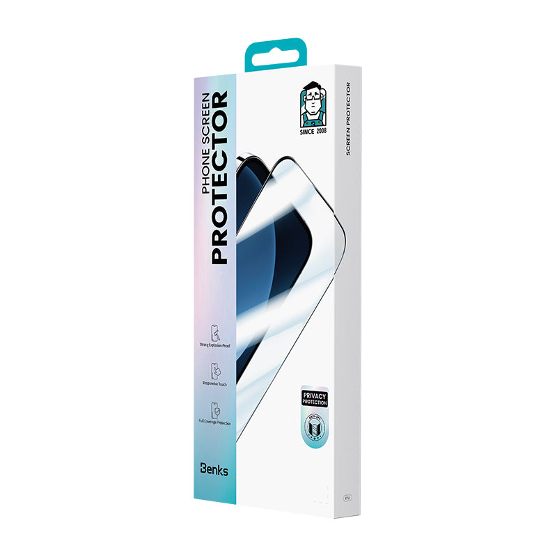 Apple iPhone 17 Benks Ultra Shield 0.3mm Privacy Screen Protector + Easy Application Tool Black