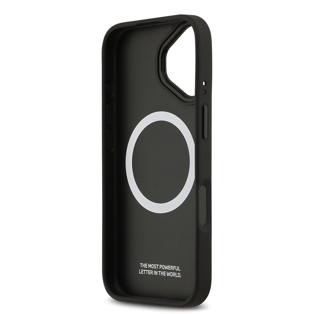 Apple iPhone 17 Case BMW Original Licensed M-safe Charging Feature Metal BMW and M Logo PU Carbon Design Cover Red