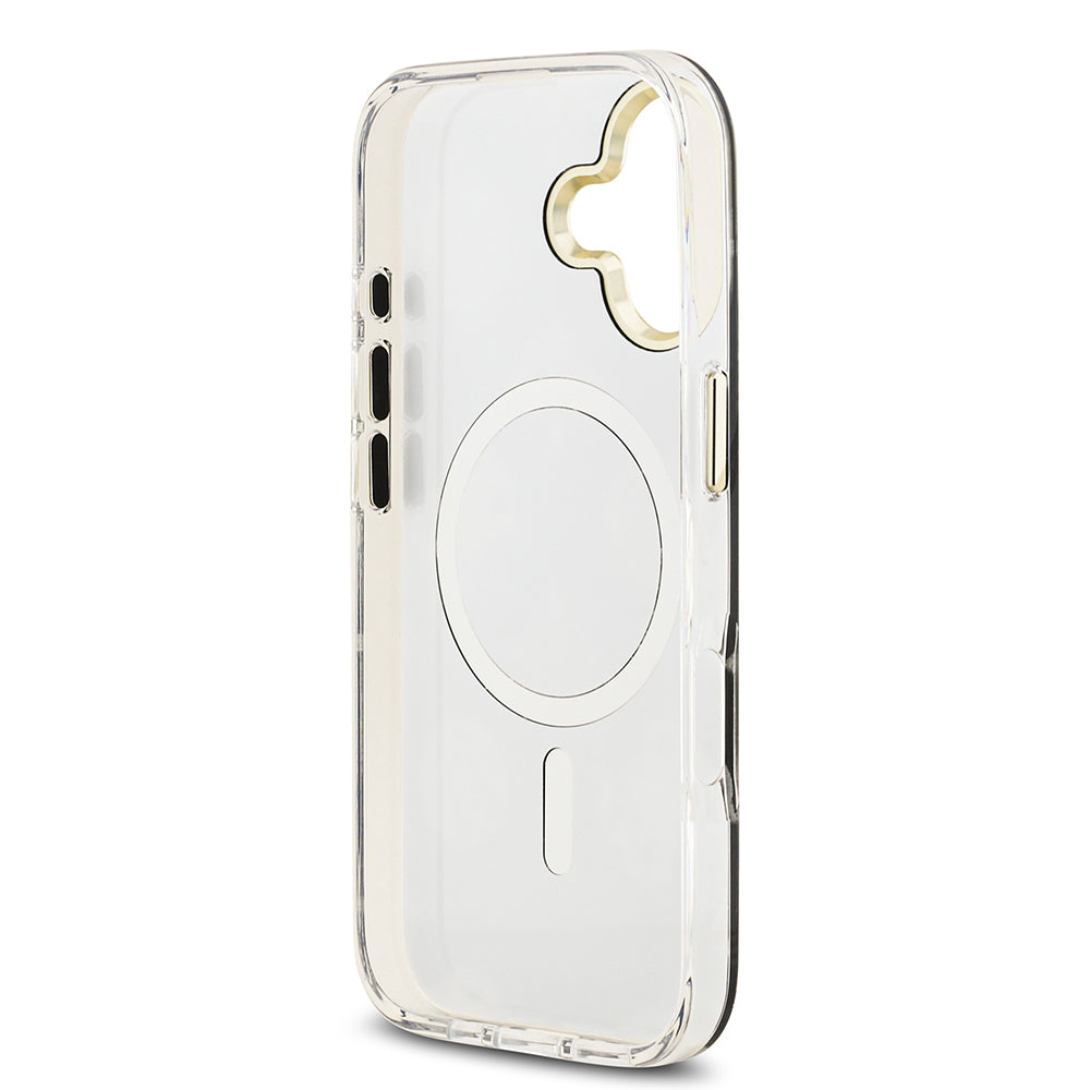 Apple iPhone 17 Case Guess Original Licensed Metal Camera Frame Glitter Mirror Cover Gold