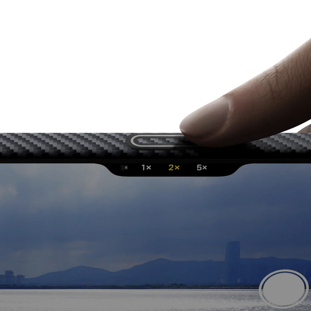 Apple iPhone 17 Kılıf M-safe Şarj Özellikli 1500D Aramid Fiber Pitaka Ultra-Slim Classic Serisi Black-Grey Twill Kapak Siyah-Gri