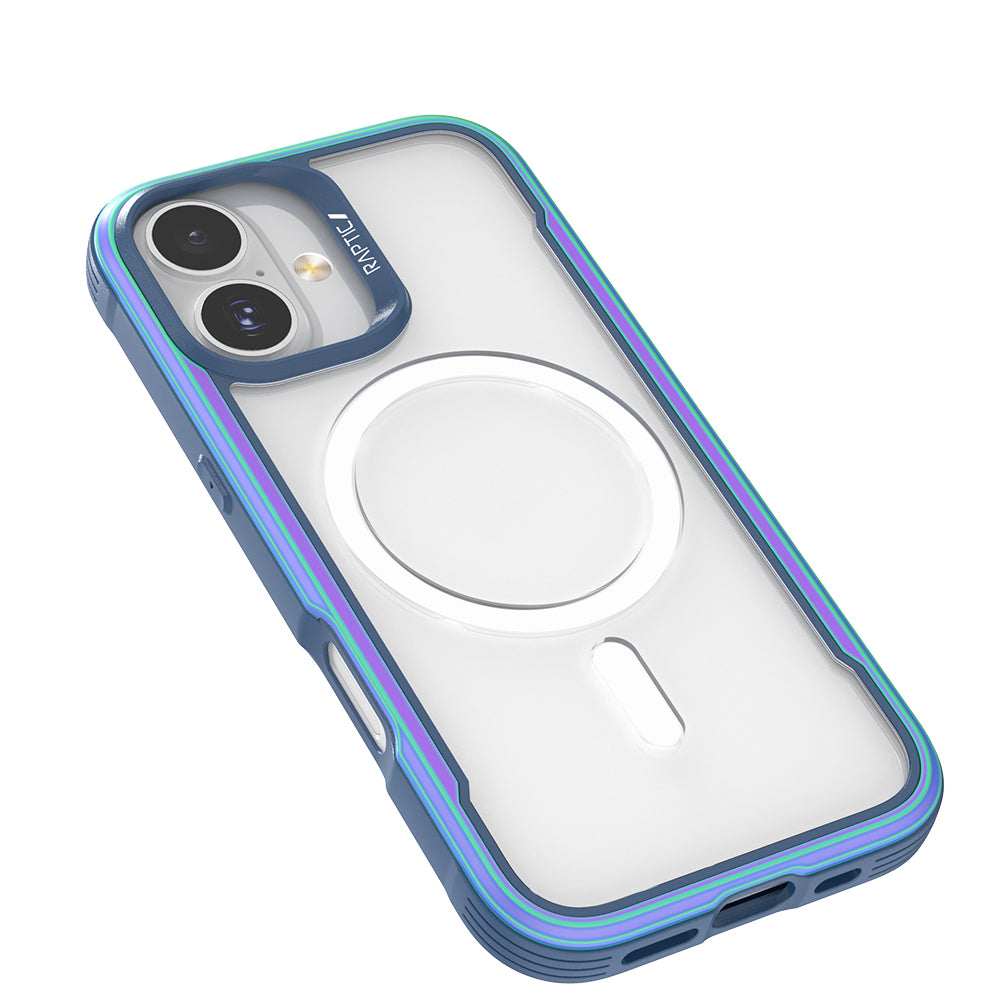 Apple iPhone 17 Case M-safe Charging Feature Airbag Raptic Shield Series Transparent Back Cover Colorful