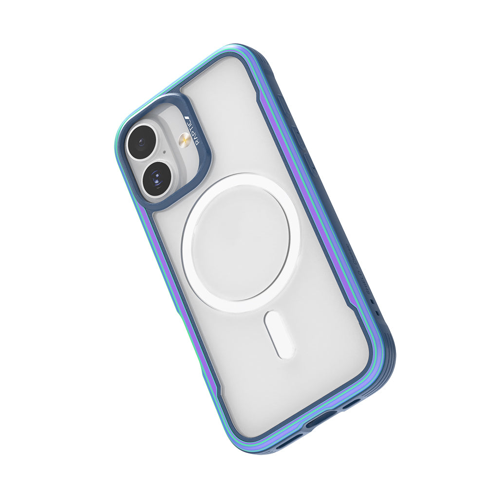 Apple iPhone 17 Kılıf M-safe Şarj Özellikli Airbagli Raptic Shield Serisi Şeffaf Arka Yüzey Kapak Colorful