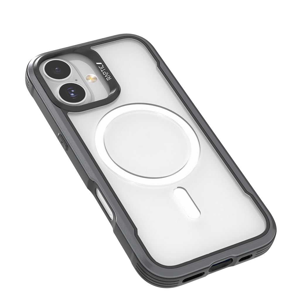 Apple iPhone 17 Kılıf M-safe Şarj Özellikli Airbagli Raptic Shield Serisi Şeffaf Arka Yüzey Kapak Colorful