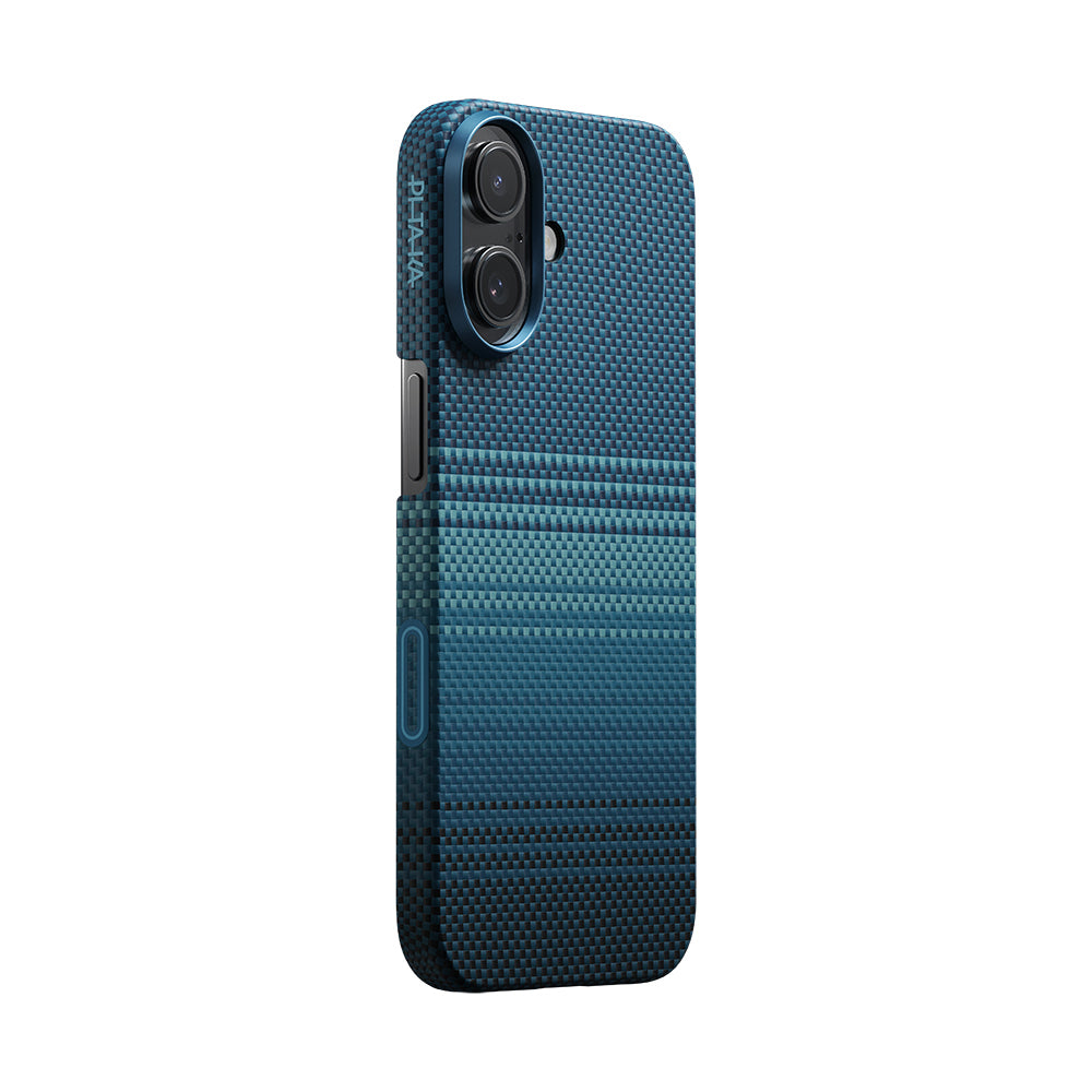 Apple iPhone 17 Case M-safe Charging Feature Aramid Fiber Pitaka Tactile Woven Sunset-Moonrise Series Cover Brown