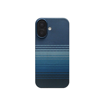Apple iPhone 17 Kılıf M-safe Şarj Özellikli Aramid Fiber Pitaka Tactile Woven Sunset-Moonrise Serisi Kapak Kahverengi
