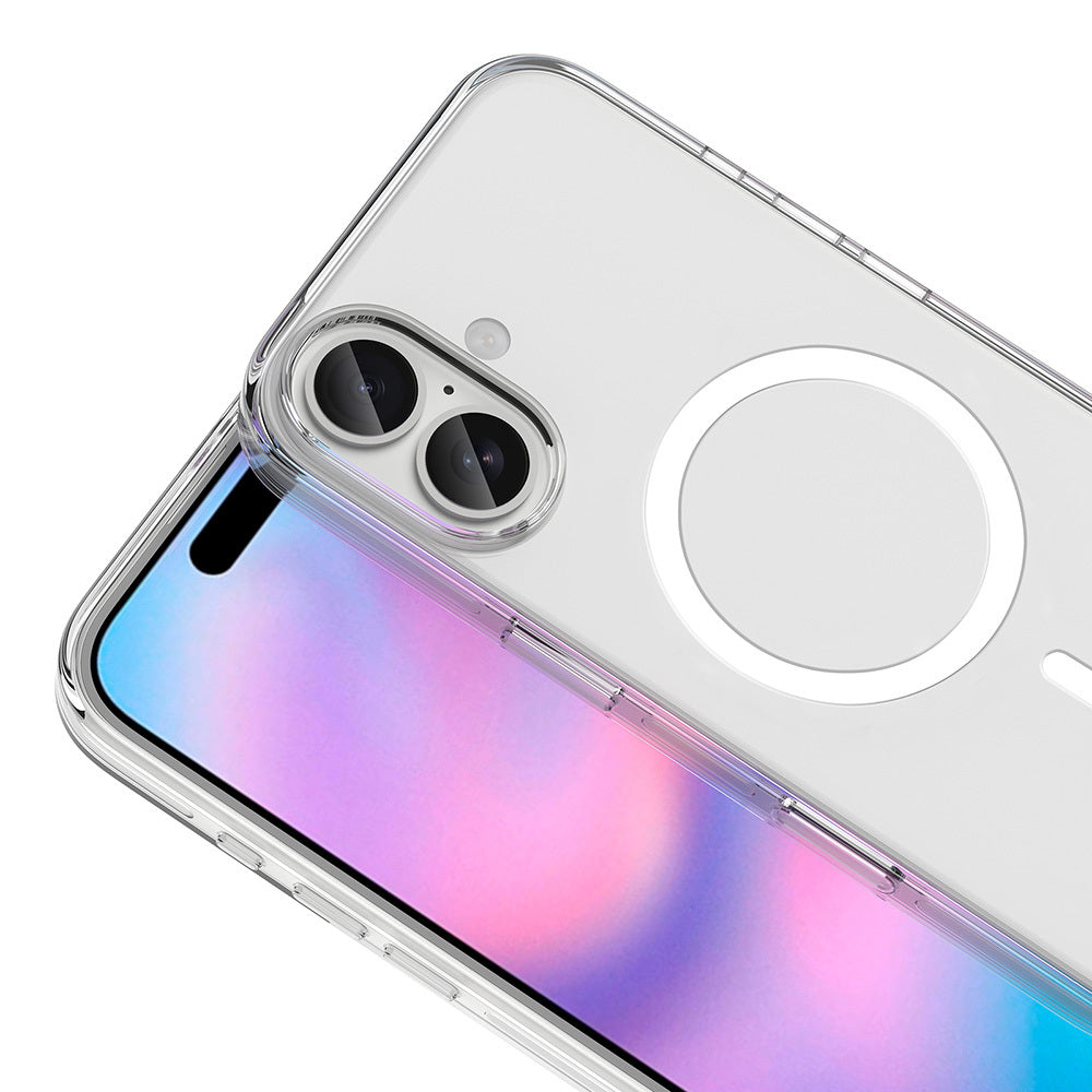 Apple iPhone 17 Case M-safe Charging Feature Camera Protection Zore Crypto Transparent Cover