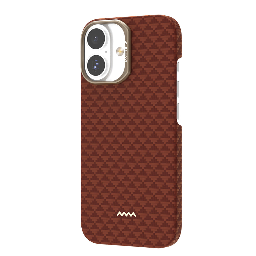 Apple iPhone 17 Kılıf M-safe Şarj Özellikli Raptic Aramid Skin Origin Serisi Kapak Lacivert