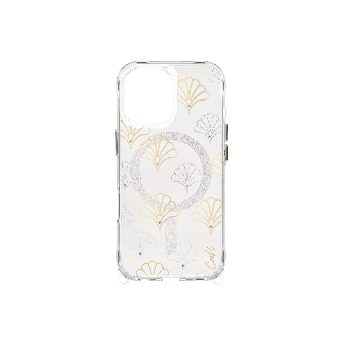 Apple iPhone 17 Case M-safe Charging Feature Transparent Patterned Back Surface Coehl Maree Cover Silver