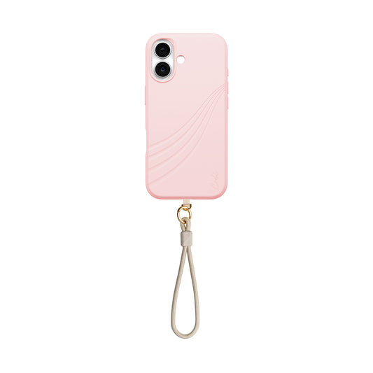 Apple iPhone 17 Case M-safe Charging Feature Soft Back Surface Strap Rope Coehl Serina Cover Pink