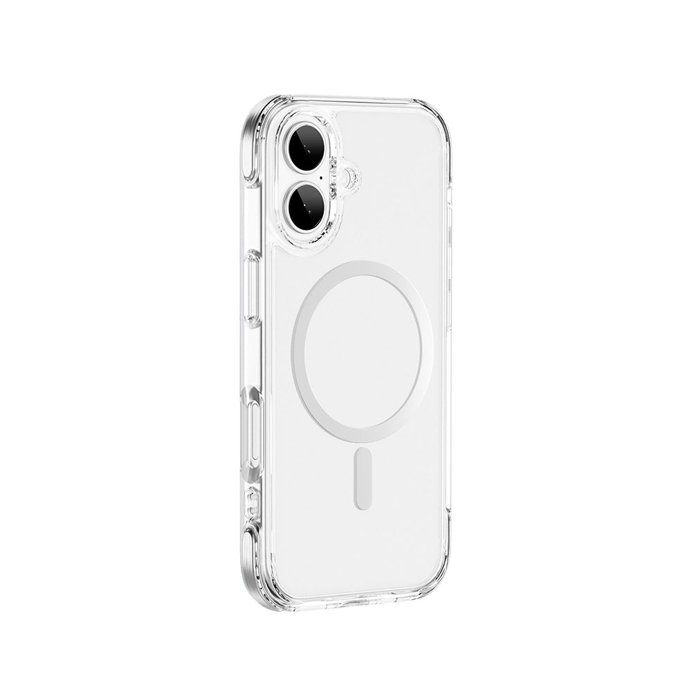 Apple iPhone 17 Case M-safe Charging Feature Wiwu MCC-702 Titanium Pro Series Hard PC Cover Transparent
