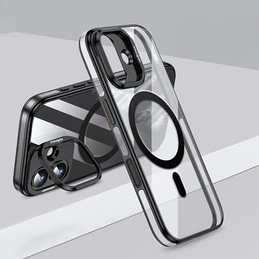 Apple iPhone 17 Kılıf M-safe Şarj Özellikli Wlons Standlı Efsane Kapak