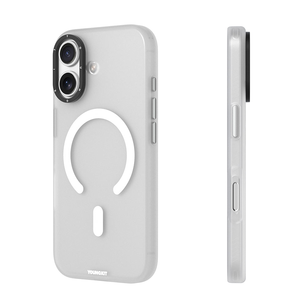Apple iPhone 17 Case M-safe Charging Feature Youngkit Hidden Sand Series Cover Black