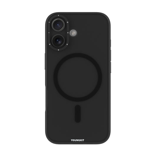 Apple iPhone 17 Case M-safe Charging Feature Youngkit Hidden Sand Series Cover Black