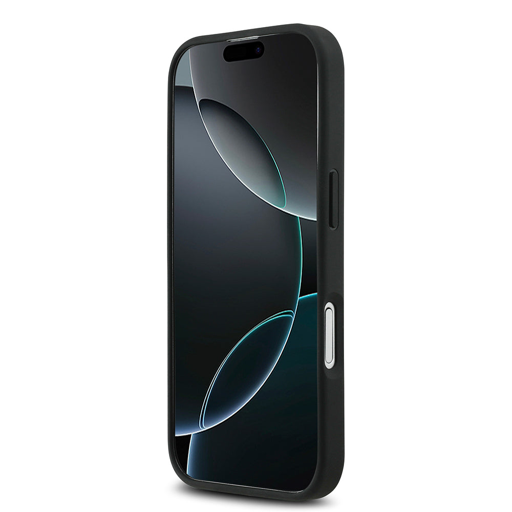 Apple iPhone 17 Kılıf Mercedes Benz Orjinal Lisanslı M-safe Şarj Özellikli Hakiki Deri Nostaljik Yıldız Dizayn Kapak Siyah