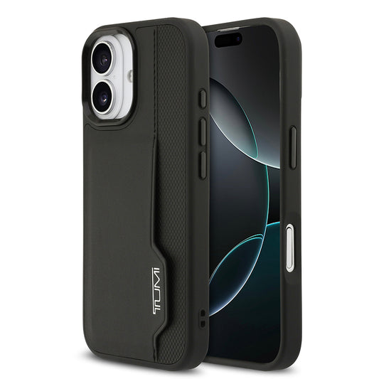 Apple iPhone 17 Kılıf TUMI Orjinal Lisanslı Deri Dikey Kartlıklı Kapak