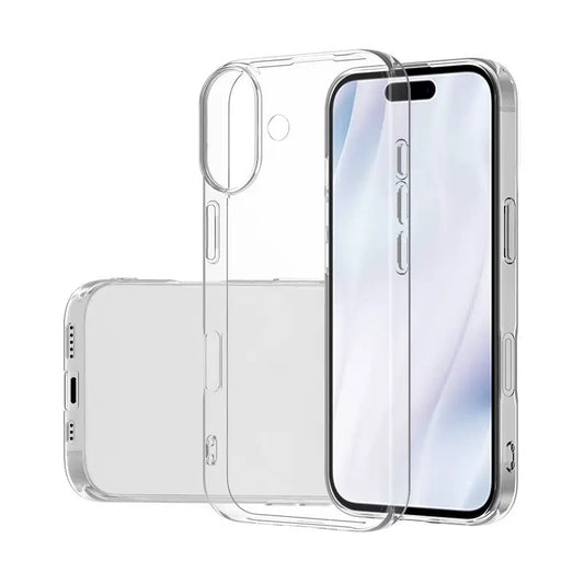 Apple iPhone 17 Case Zore Super Silicone Cover Transparent