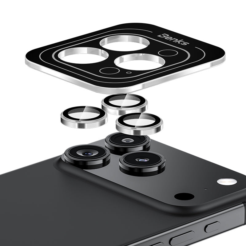 Apple iPhone 17 Pro Benks AR Glass Warrior Premium Cam Kamera Lens Koruyucu Şeffaf