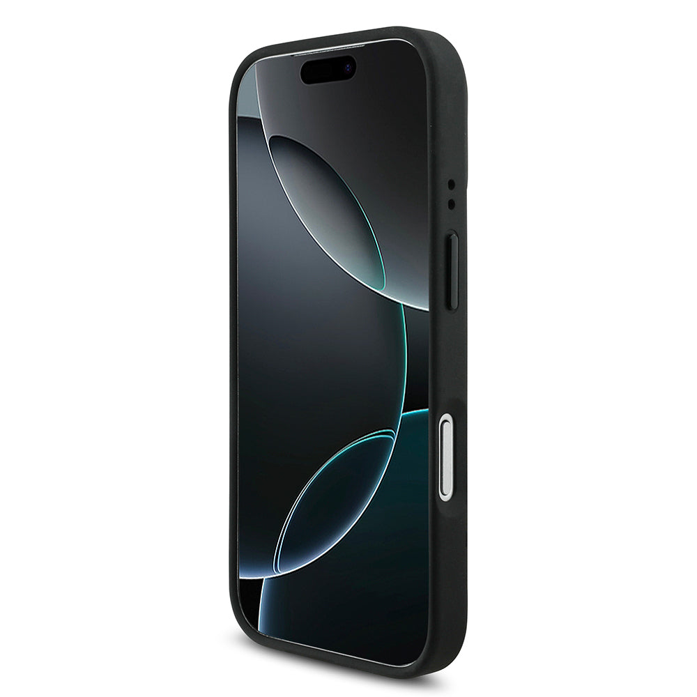 Apple iPhone 17 Pro Kılıf BMW Orjinal Lisanslı M-safe Şarj Özellikli Metal BMW ve M Logolu PU Karbon Tasarımlı Kapak Kırmızı