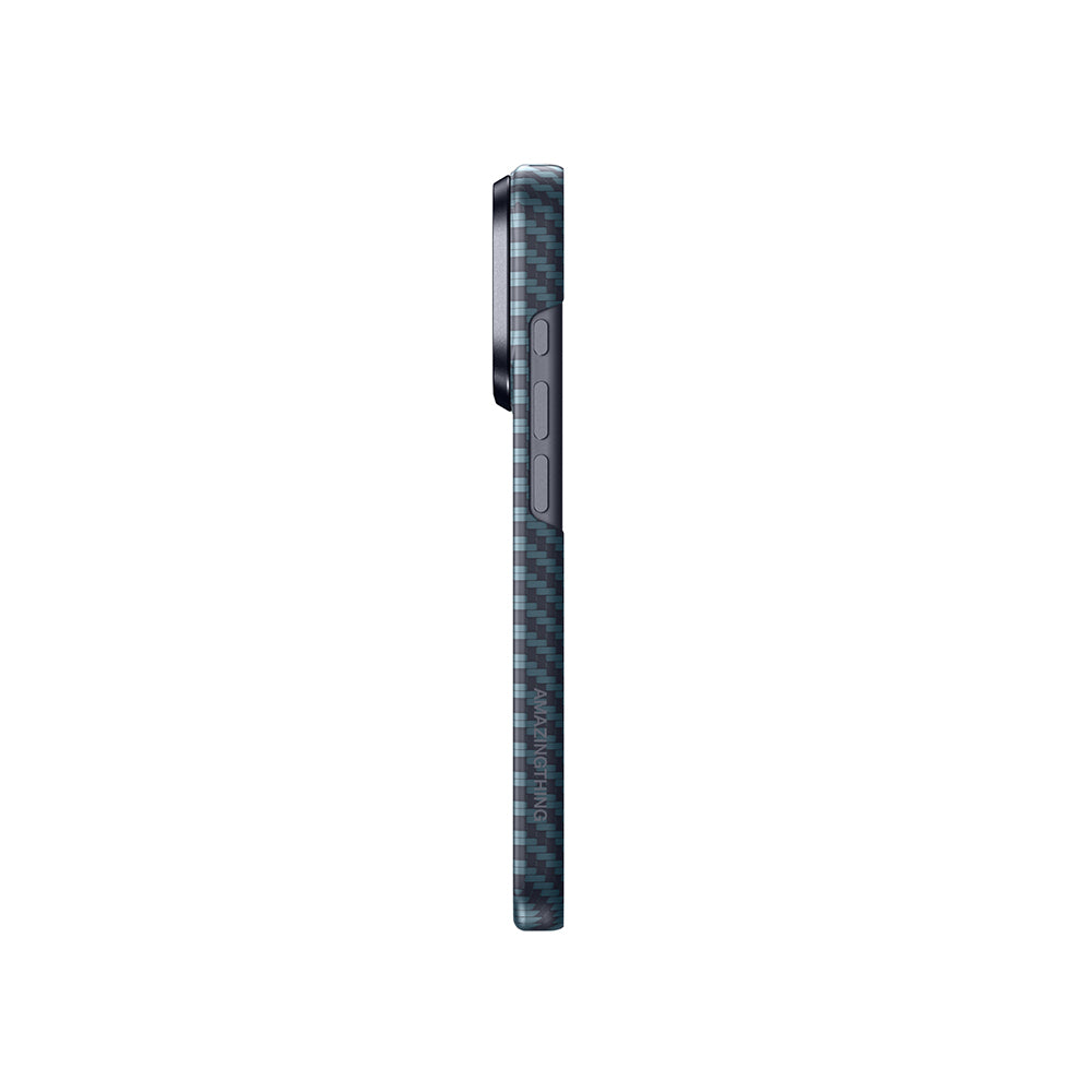Apple iPhone 17 Pro Case M-safe Charging Feature 1500D Aramid Fiber Amazingthing Titan Max Series Cover Black-Gray