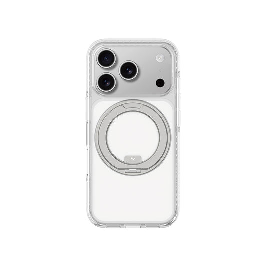 Apple iPhone 17 Pro Kılıf M-Safe Şarj Özellikli Airbag Tasarımlı Standlı AmazingThing Titan Pro MagSpin Kapak