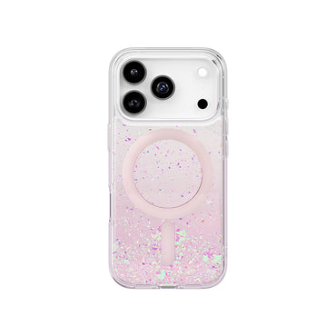 Apple iPhone 17 Pro Kılıf M-safe Şarj Özellikli Hologram Parçalı Coehl Rosara Kapak