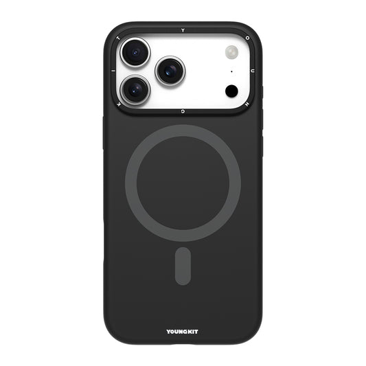 Apple iPhone 17 Pro Kılıf M-Safe Şarj Özellikli Kamera Standlı Youngkit Gel Cream Serisi Kapak