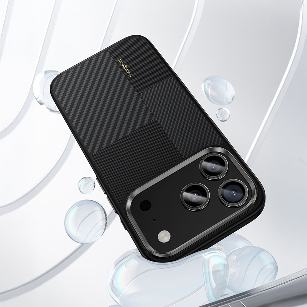 Apple iPhone 17 Pro Case M-safe Charging Feature Carbon Fiber Benks Montage Hybrid ArmorPro Kevlar Cover Black
