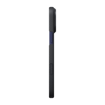 Apple iPhone 17 Pro Kılıf M-safe Şarj Özellikli Lumintex Teknolojili Fosforlu Aramid Fiber Pitaka Tactile Woven Aries Serisi Kapak