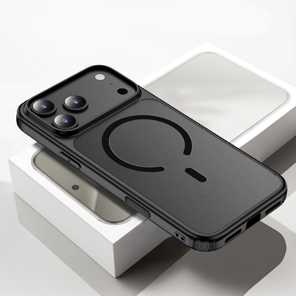 Apple iPhone 17 Pro Kılıf M-safe Şarj Özellikli Mat Arka Yüzey Wlons Lola Kapak Turuncu