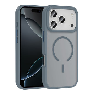 Apple iPhone 17 Pro Case M-safe Charging Feature Matte Back Surface Zore Sio Cover Black