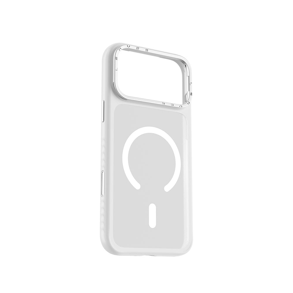 Apple iPhone 17 Pro Kılıf M-safe Şarj Özellikli Metal Kamera Standlı Lenyes CK226 PC Kapak