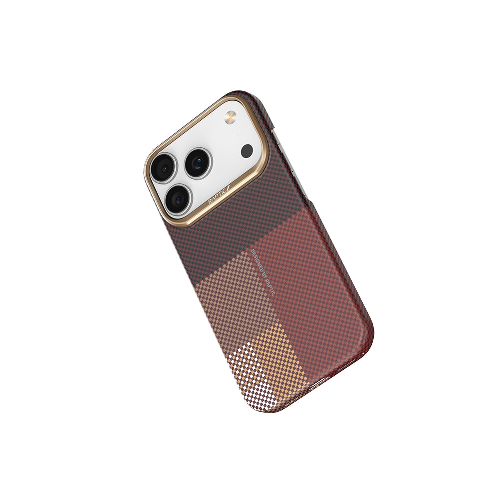 Apple iPhone 17 Pro Kılıf M-safe Şarj Özellikli Raptic Aramid Skin Transform Serisi Kapak Mavi