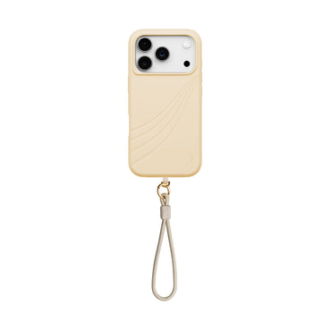 Apple iPhone 17 Pro Case M-safe Charging Feature Soft Back Surface Strap Rope Coehl Serina Cover Cream