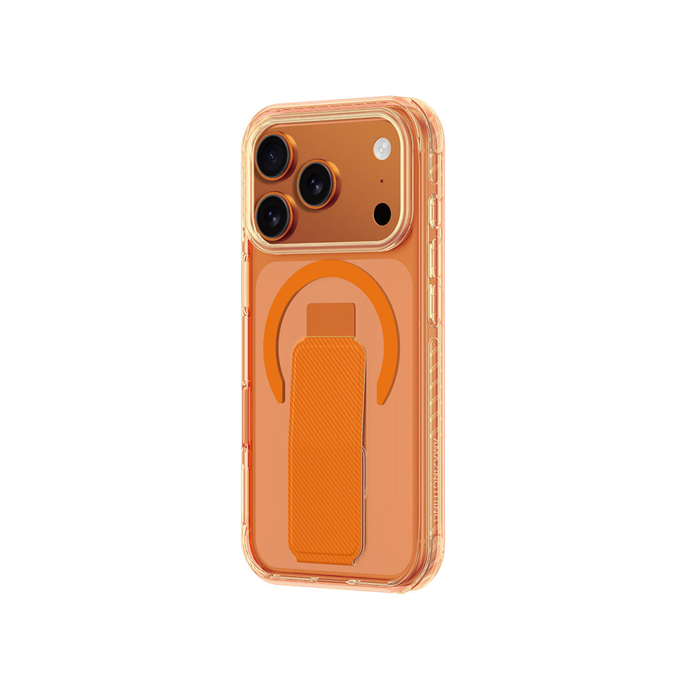 Apple iPhone 17 Pro Case M-safe Charging Stand Amazingthing Titan Pro Plus Cover Orange