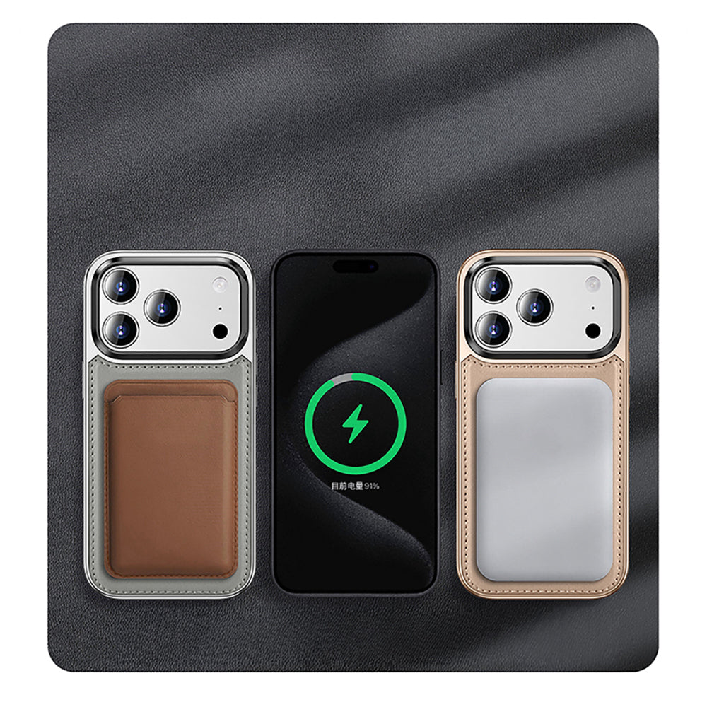 Apple iPhone 17 Pro Case M-safe Charging Stand Leto Cover Gray