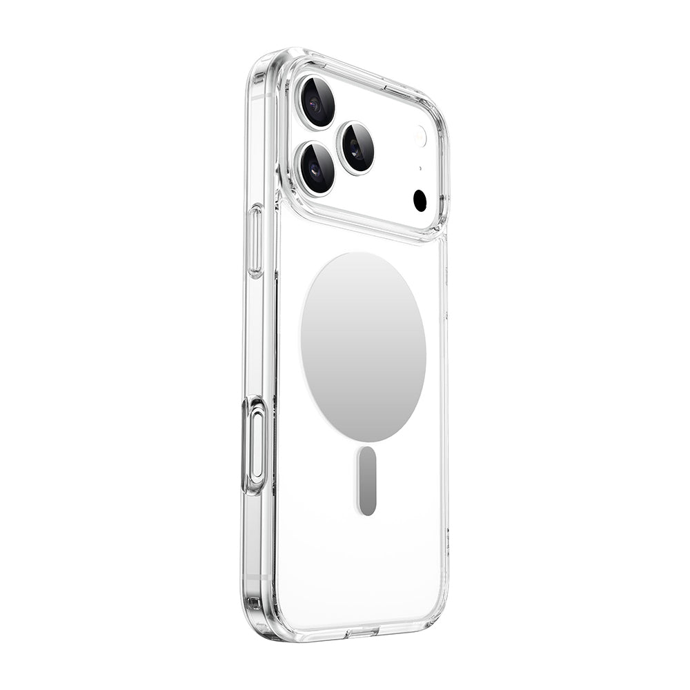 Apple iPhone 17 Pro Case M-safe Charging Feature Wiwu MCC-701 Mirrored Pro Series Hard PC Cover Transparent