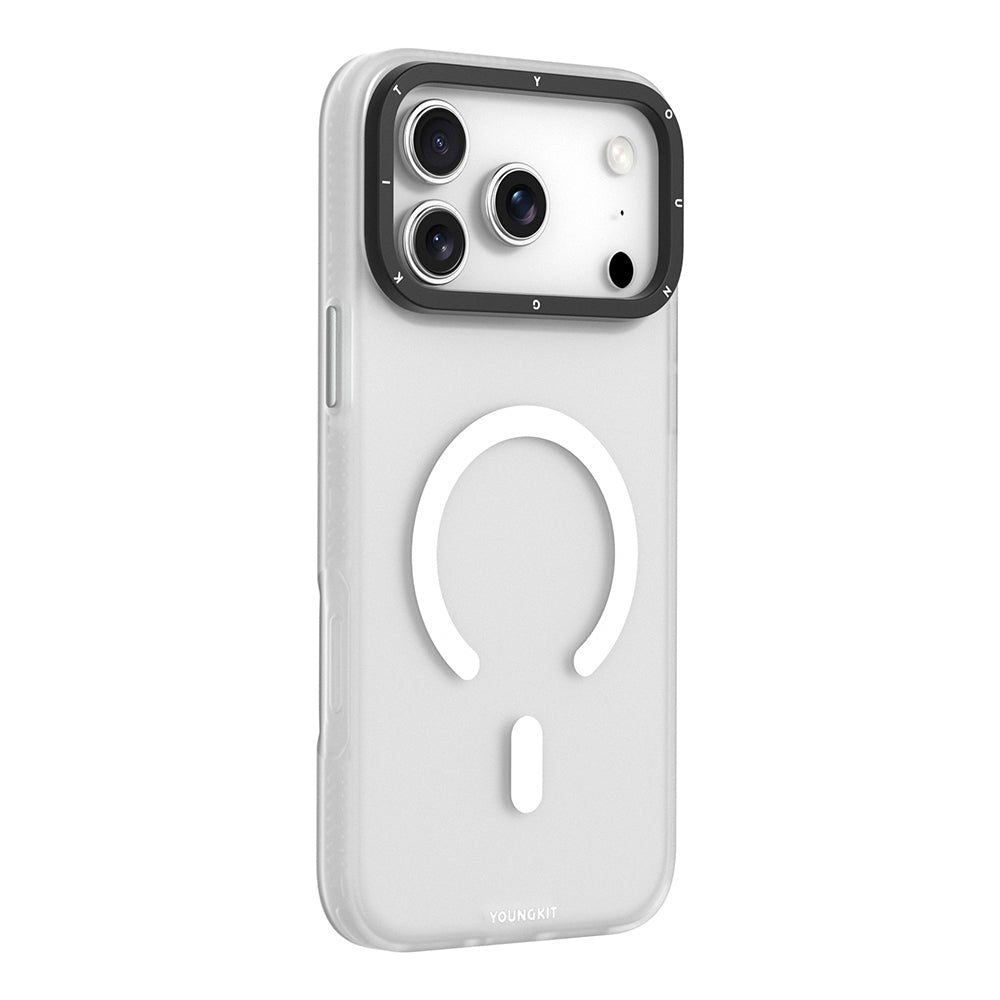 Apple iPhone 17 Pro Case M-safe Charging Feature Youngkit Hidden Sand Series Cover Black