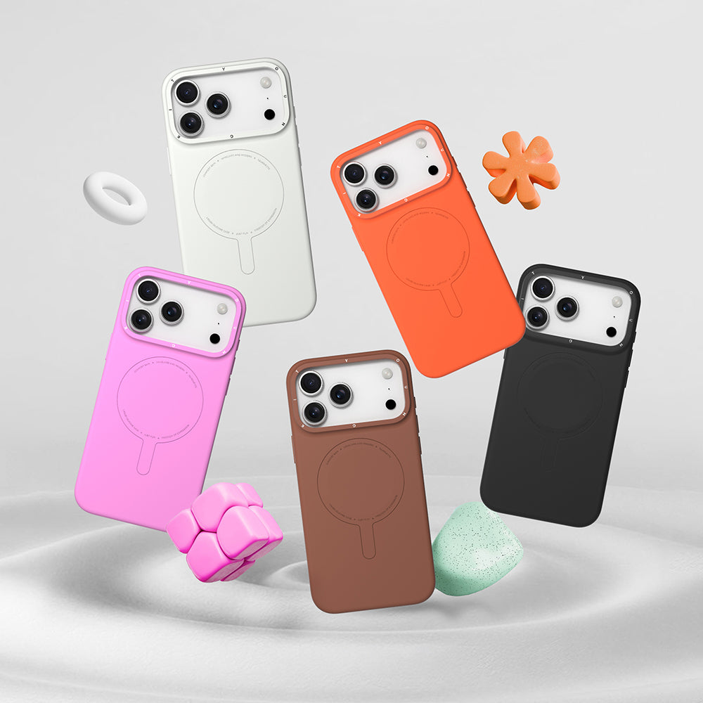 Apple iPhone 17 Pro Kılıf M-Safe Şarj Özellikli Youngkit Morandi Serisi Kapak Turuncu