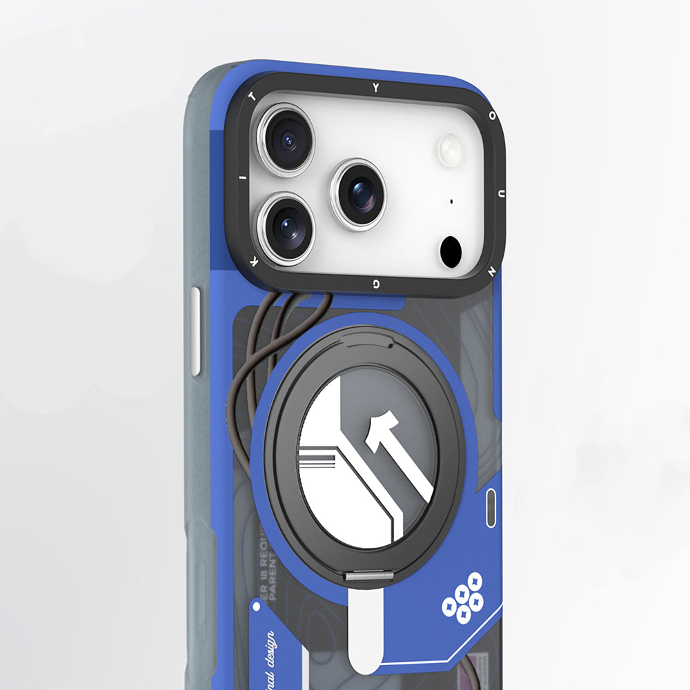 Apple iPhone 17 Pro Case M-safe Charging Feature Youngkit Starship Series Cover Blue