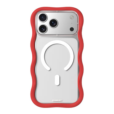 Apple iPhone 17 Pro Kılıf M-safe Şarj Özellikli Youngkit Wave Clear Serisi Kapak