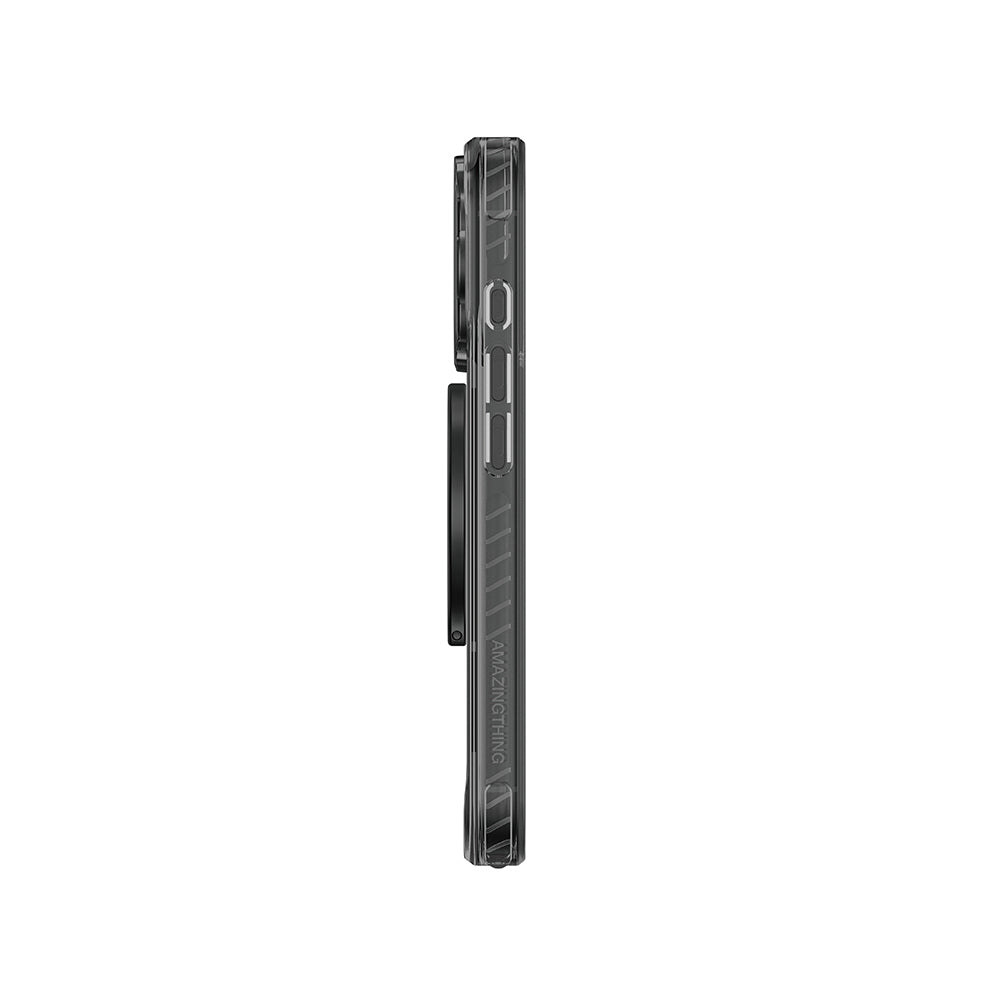Apple iPhone 17 Pro Case with M-safe Charging Feature and Ring Stand, Amazingthing Titan Pro Series Cover, Black