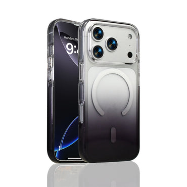 Apple iPhone 17 Pro Kılıf M-Safe Şarj Özellikli Zore Septik Silikon Kapak Turuncu