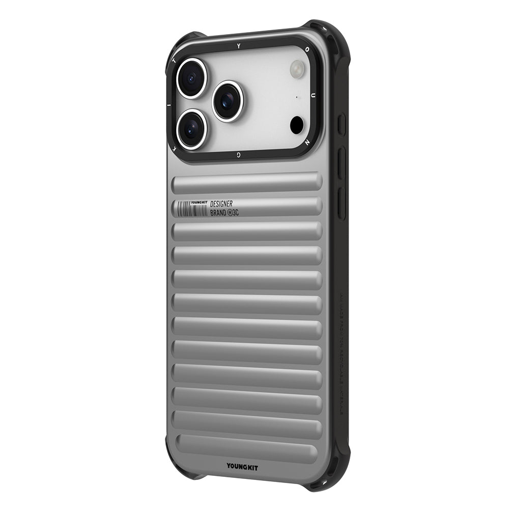 Apple iPhone 17 Pro Case Matte Color Design Youngkit True Color Series Cover Silver